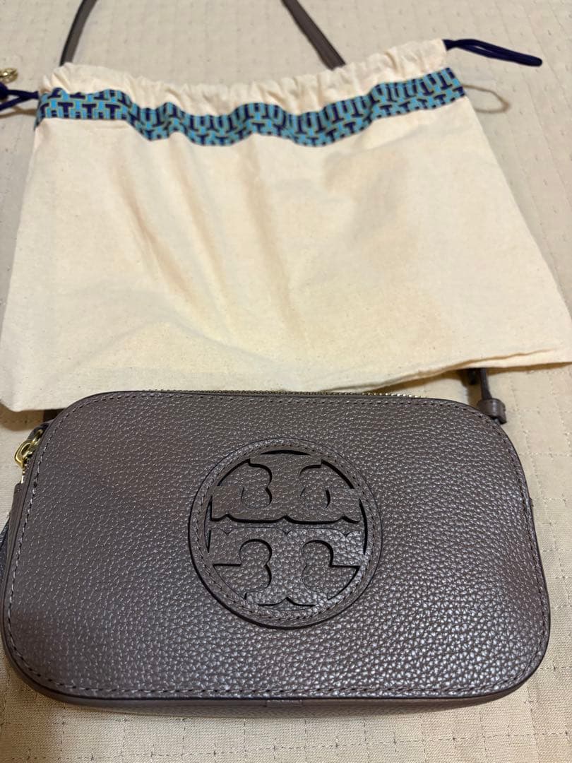Tory Burch グレー ショルダーバッグ 保存袋付き