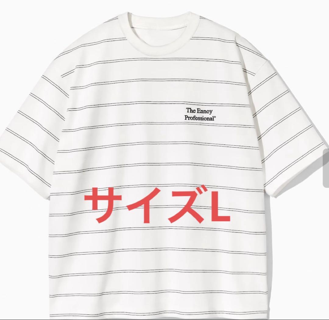 ennoy PANEL BORDER S/S T-SHIRT (WHITE) L ennoy PANEL BORDER S⁄S T-