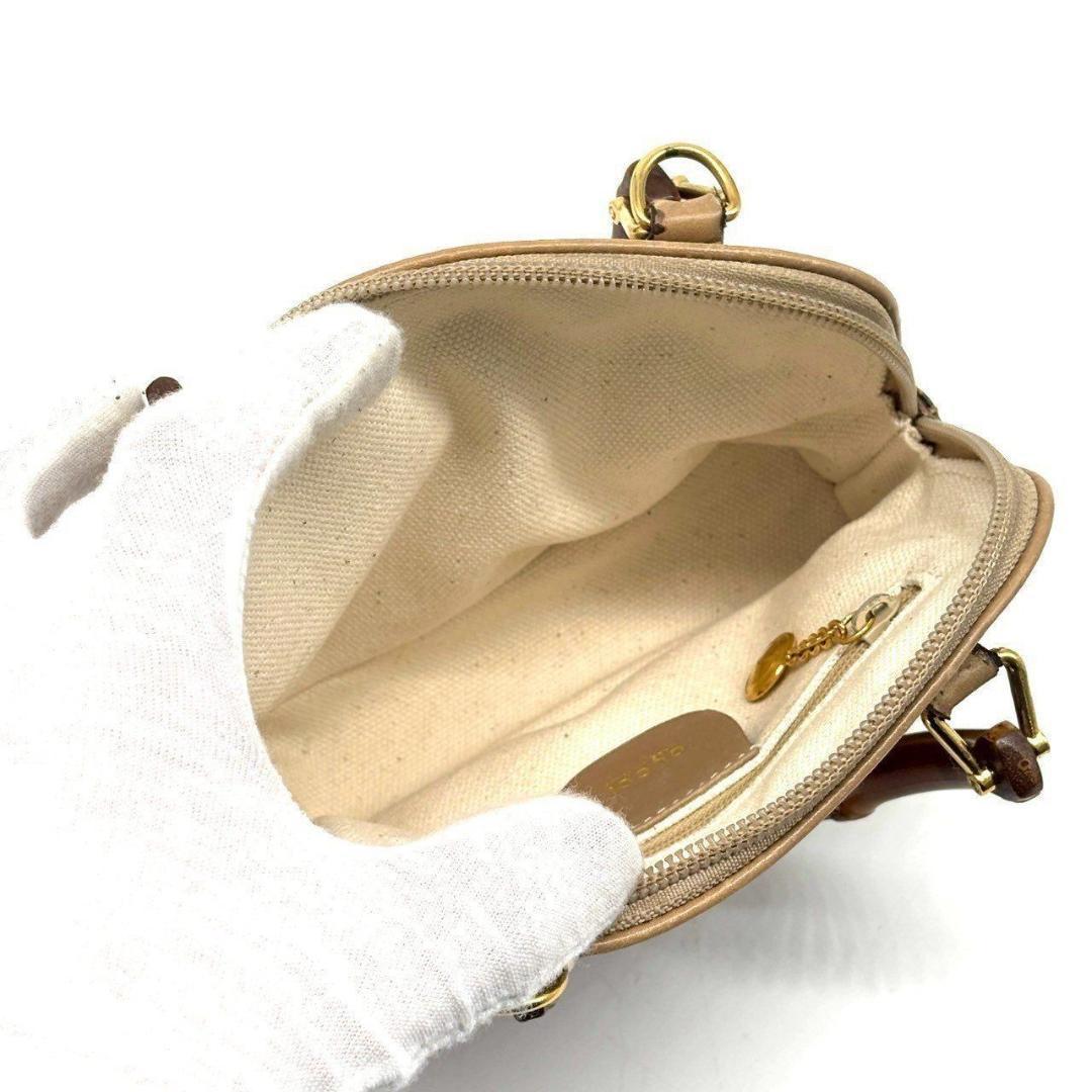た*ん様 GUCCI　バンブー ハンドバッグ 2WAY タッセル レザー ミニシ