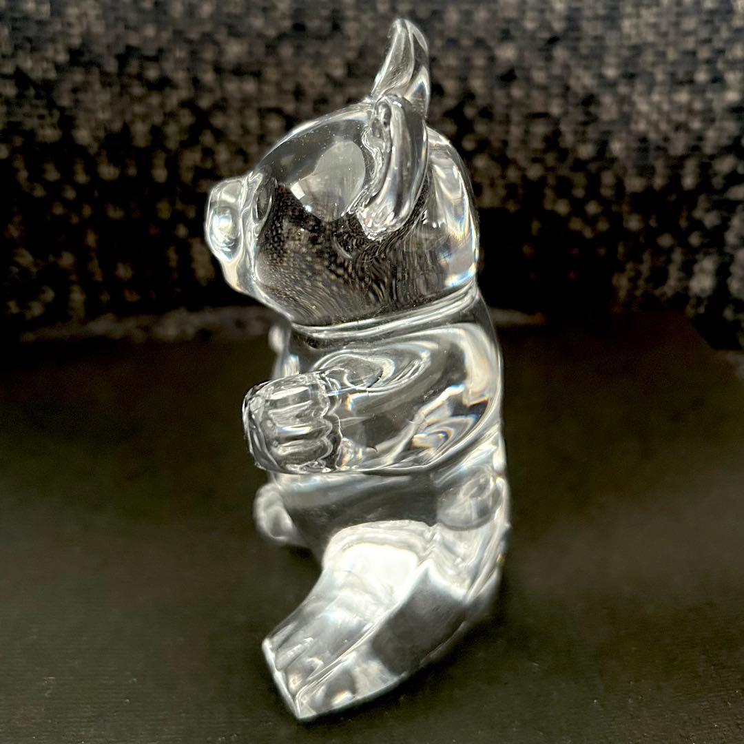 Daum France ドーム クリスタル フィギュリン クリスタル置物 熊置物