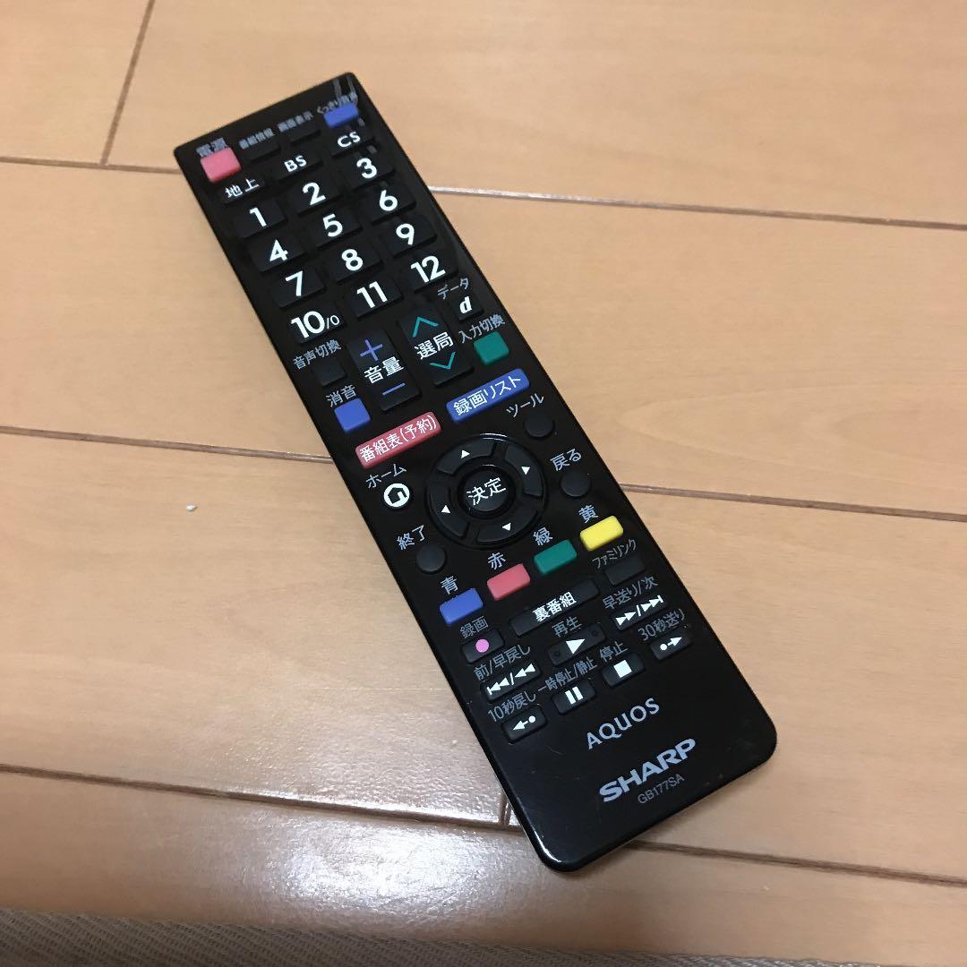 シャープ テレビリモコン 楽天市場】シャープ アクオス テレビ 純正リモコン GB374SB 2T-C19AD-B
