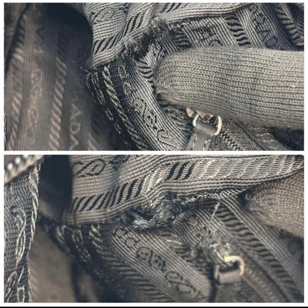 大人気 プラダ PRADA 三角ロゴ ショルダーバッグ　23cm ブラック