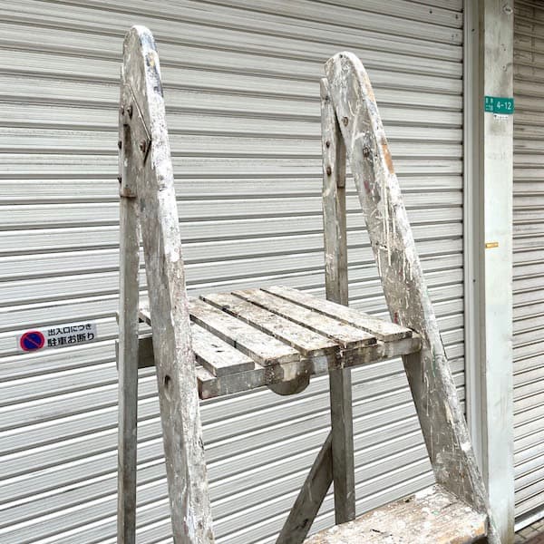 シャビィな梯子 ハシゴ ラック インテリア 什器 ビンテージ 脚立