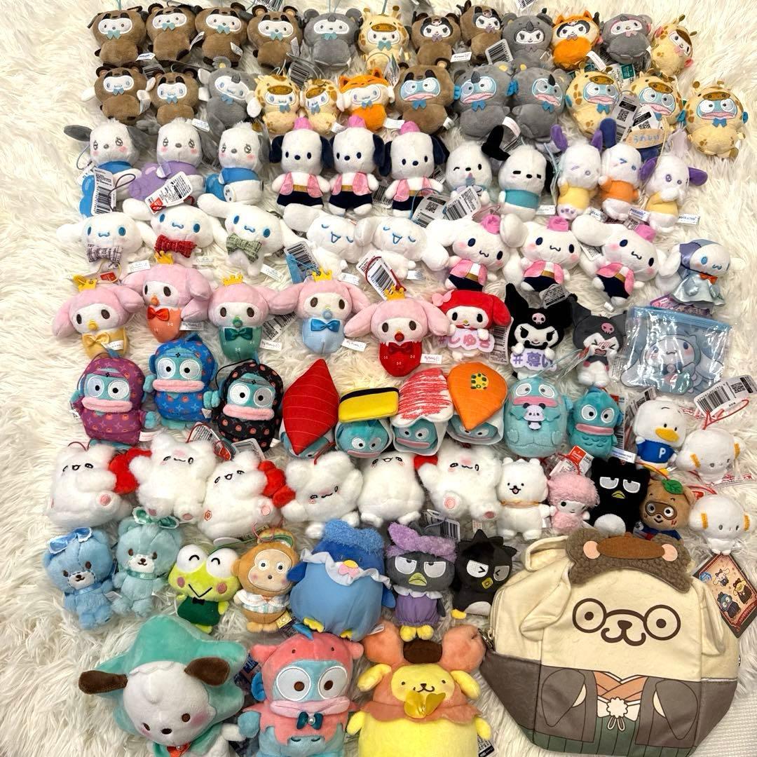 ☆全て新品タグ付き☆サンリオキャラクターズ マスコット 大量 87点