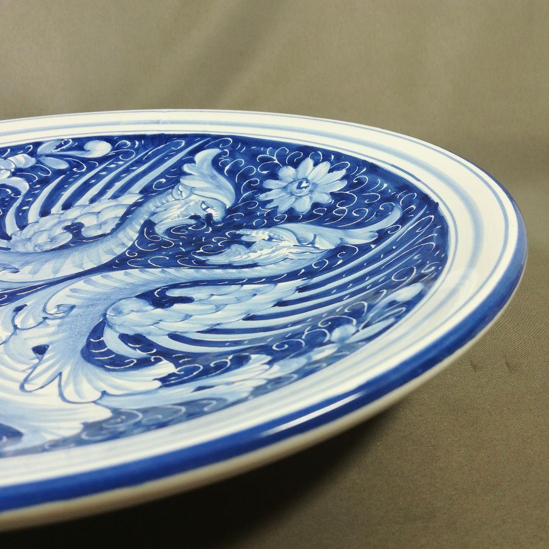 イタリア陶器 デルタ焼 飾り皿 プレート MANCINELIA