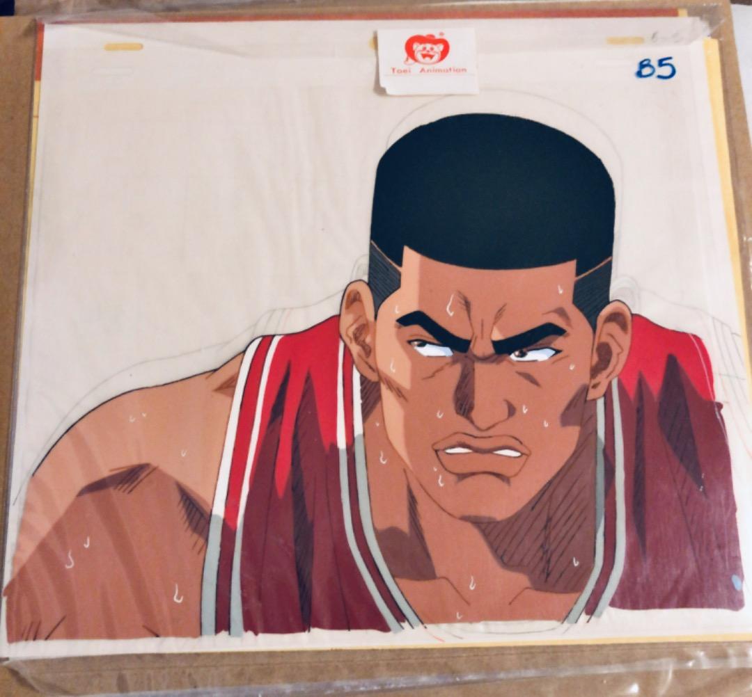 作画記録、撮影指定用紙有 セル画 スラムダンク 赤木（ゴリ） 桜木花道 セット