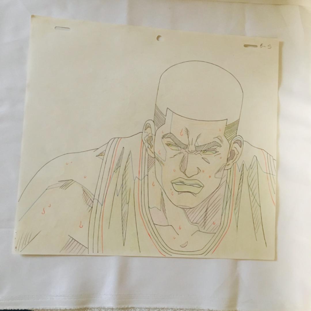 作画記録、撮影指定用紙有 セル画 スラムダンク 赤木（ゴリ） 桜木花道 セット