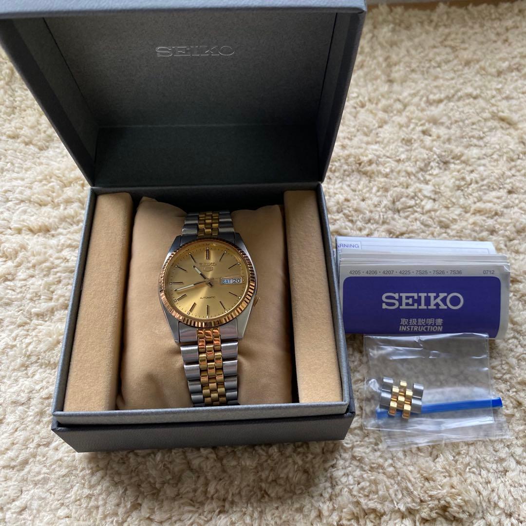 SEIKO 5 自動巻 7s26-3110セイコーファイ。