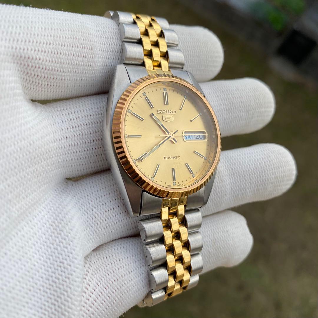SEIKO 5 自動巻 7s26-3110セイコーファイ。