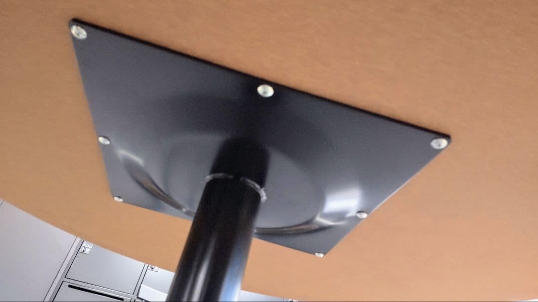 【りな】円形 木目ダイニングテーブル（直径90cm）