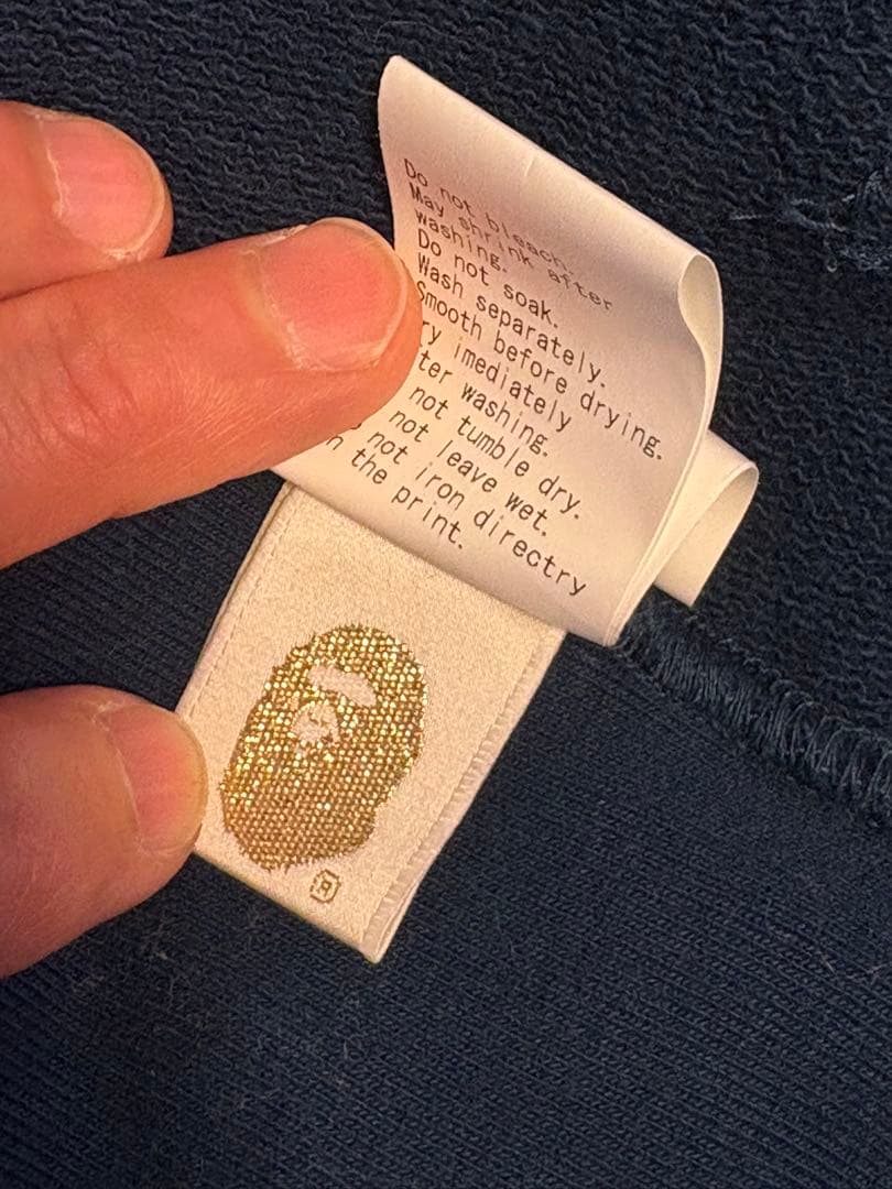 A Bathing Ape ネイビー パーカー サイズL