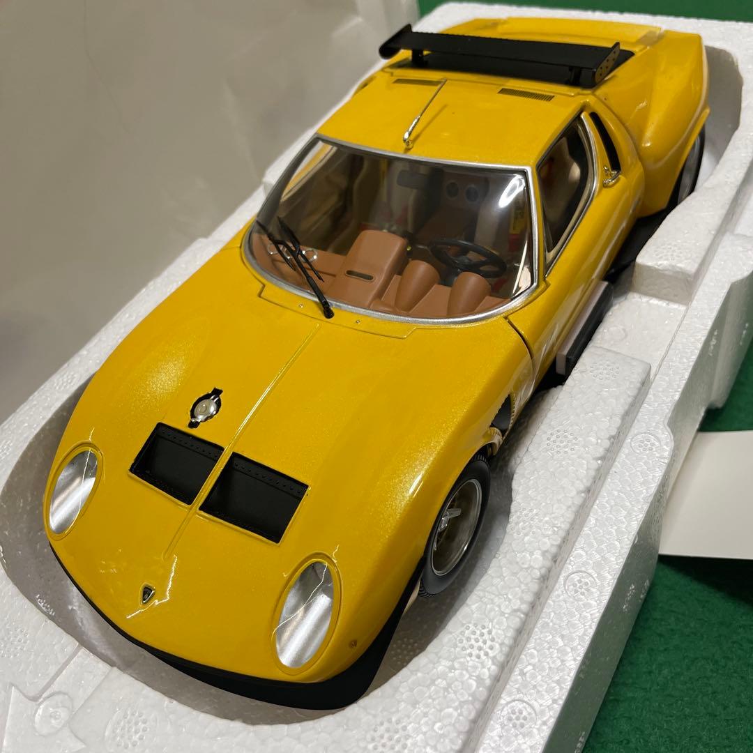 【1/18 ミニカー】京商　ランボルギーニ・ミウラ　SVR イエロー