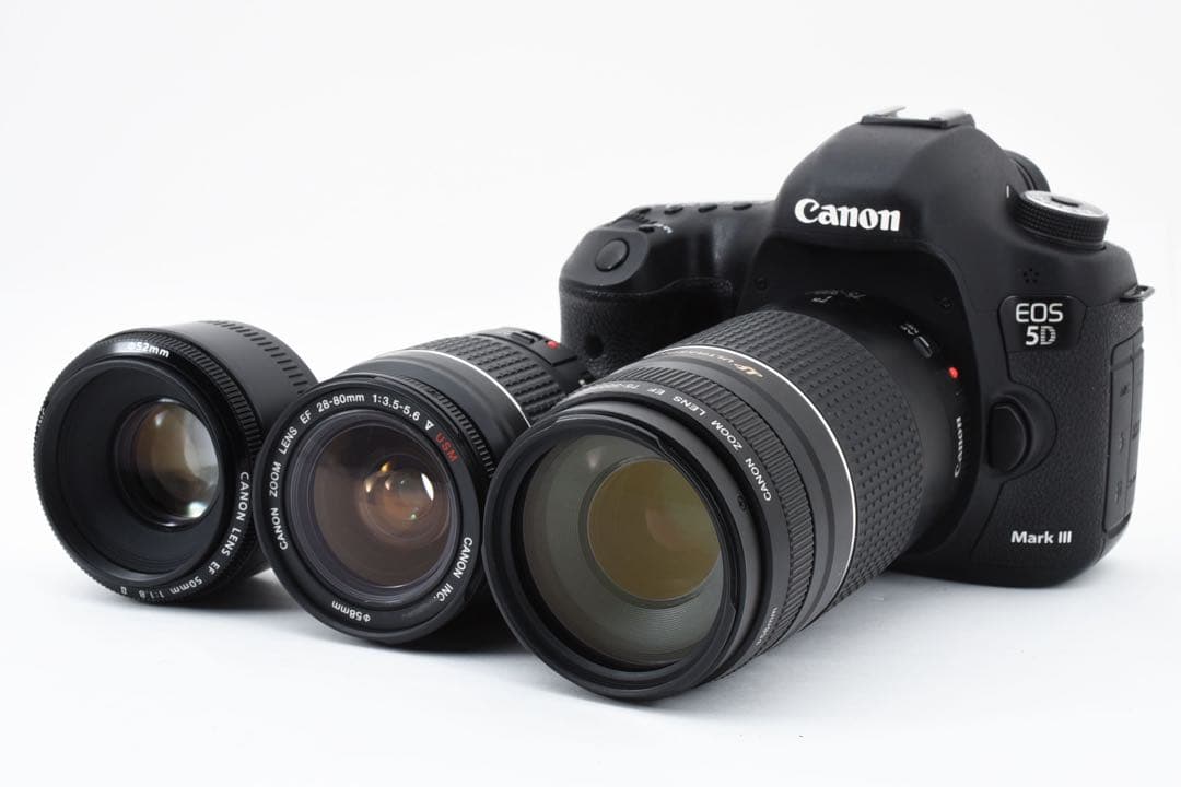 Canon EOS 5D MarkIII標準&望遠&単焦点トリプルレンズセット Canon EOS 5D