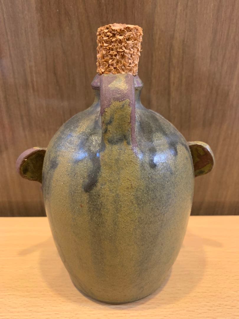 アメリカ南部のフォークアート（民芸） ガラス製の陶器壺 Pottery Jug
