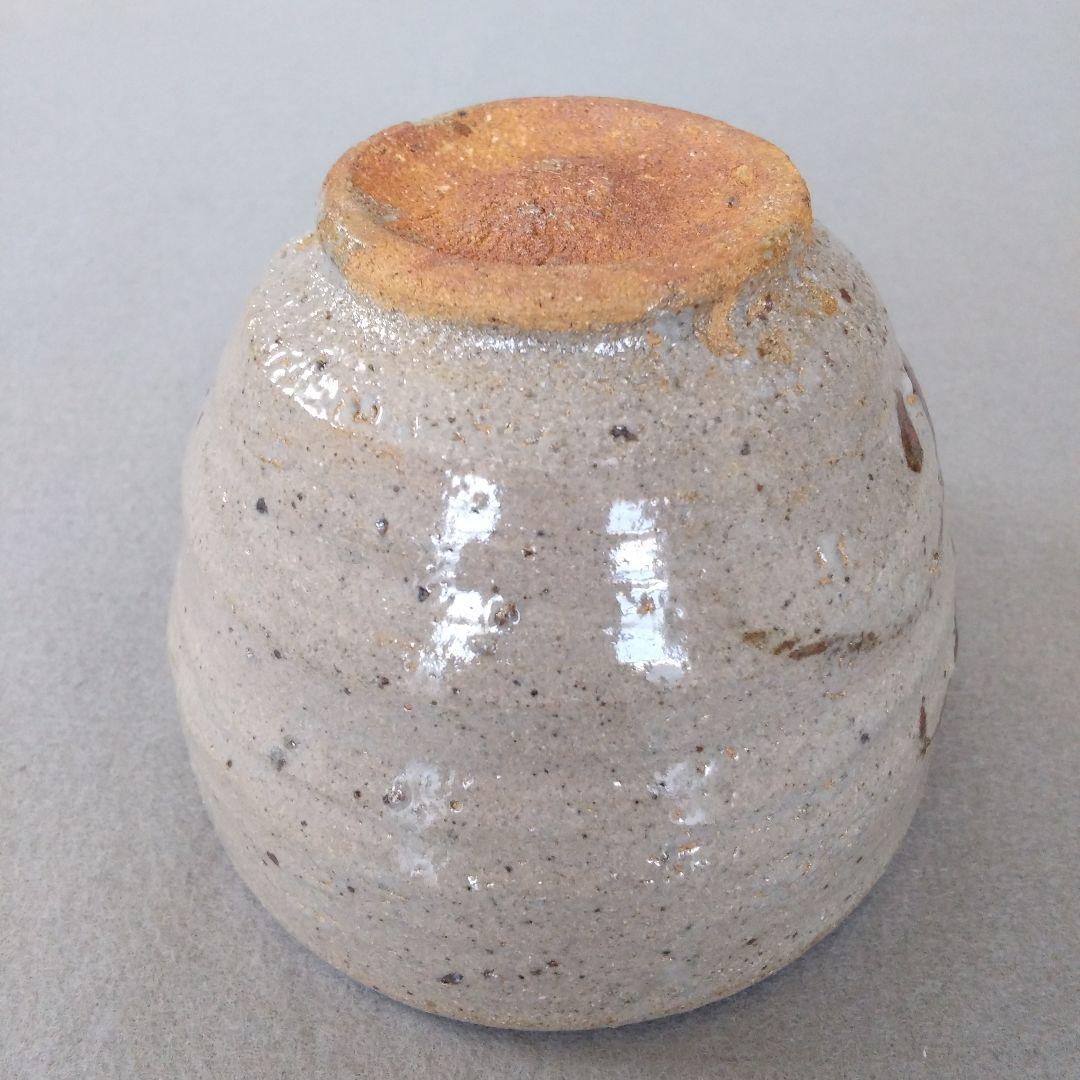 西岡小十　氏作　絵唐津茶碗　唐津焼　合わせ箱付き