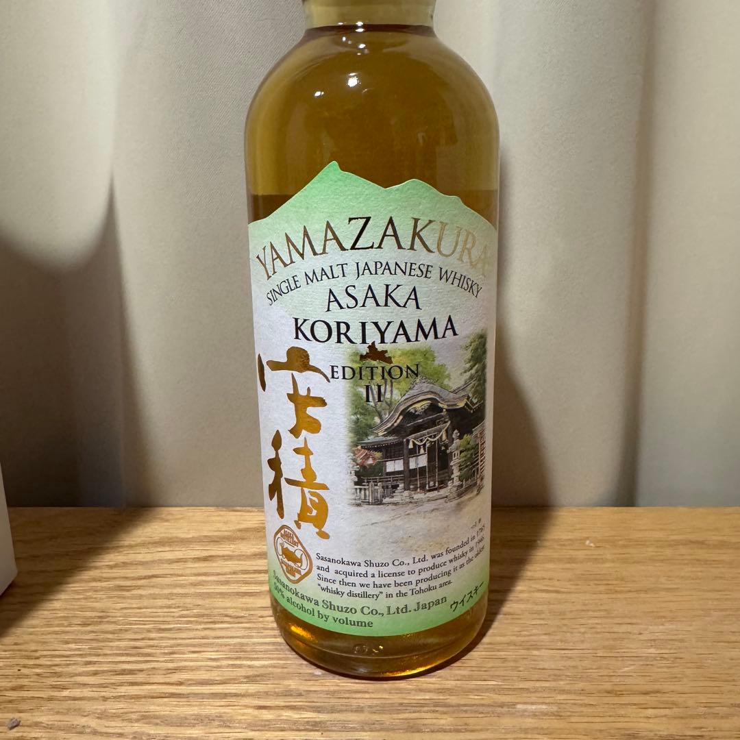 未開栓】山桜 シングルモルト 安積 郡山エディション Ⅱ ウイスキー 箱