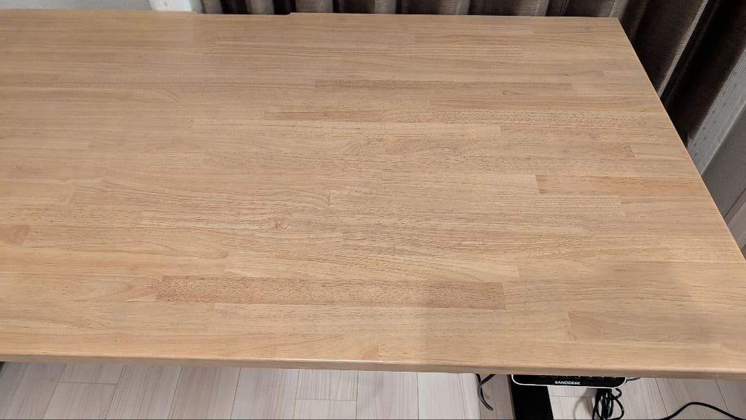 kanademonoラバーウッド天板 + 電動昇降デスク脚