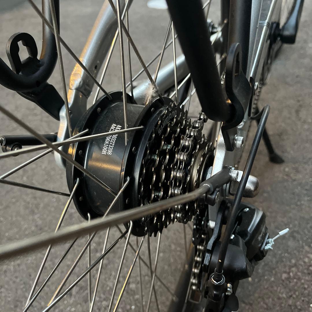 極美品 benelli 電動アシスト自転車 シルバー