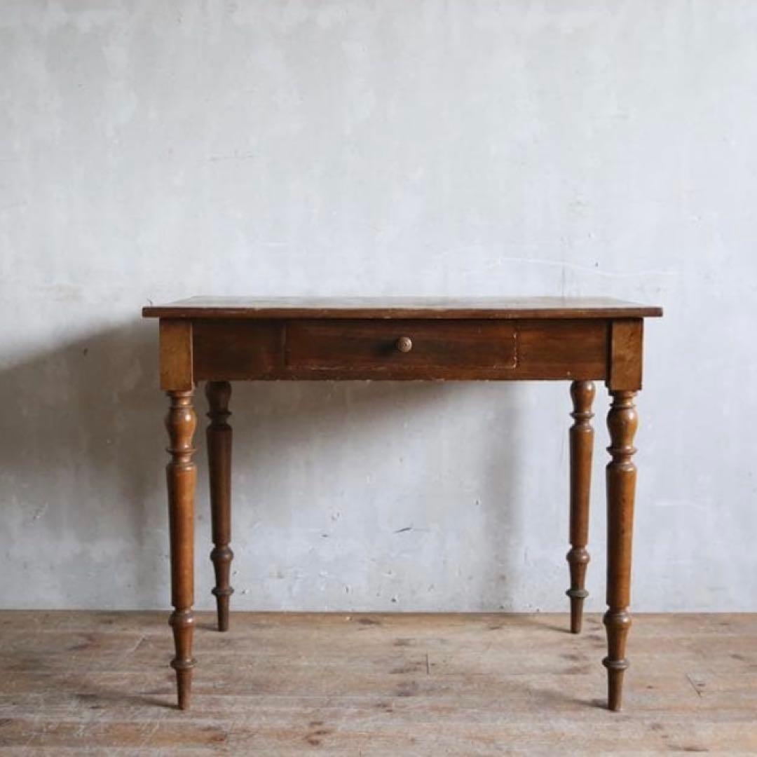 フランスアンティーク　木製　テーブル