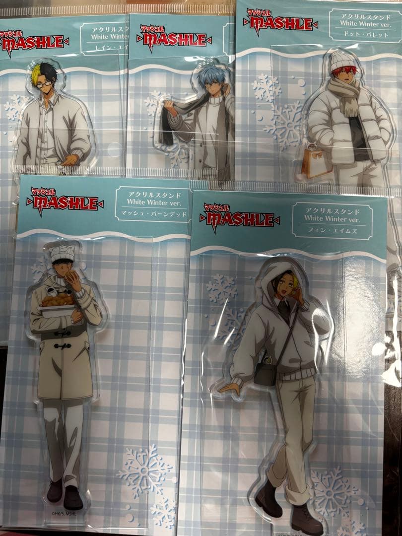 マッシュル　アクリルスタンド　タピオカ　マッシュ　フィン　ランス　ドット　レイン マッシュル アクリルスタンド タピオカ マッシュ フィン ランス ドット