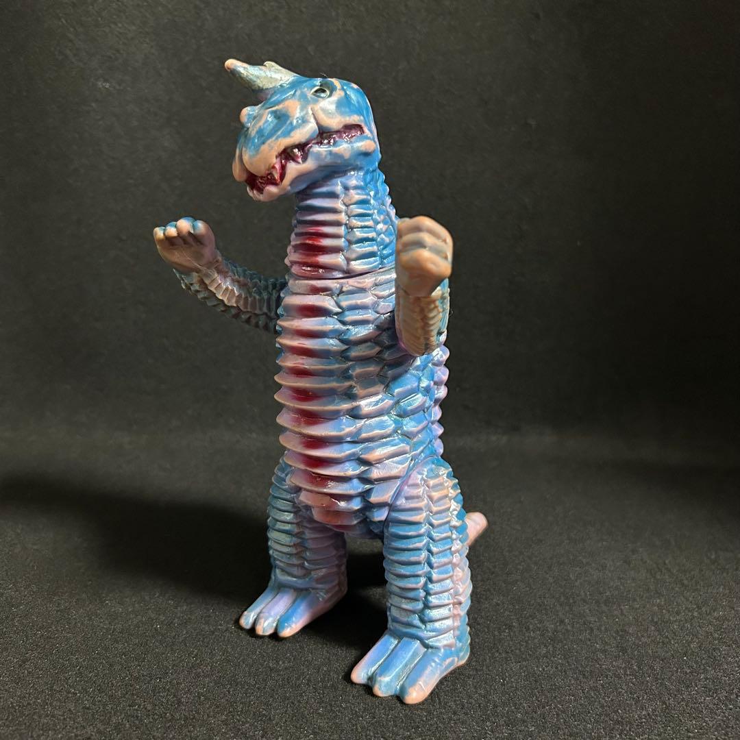 当時物 アボラス 青色発泡怪獣 ソフビ マルサン ブルマァク