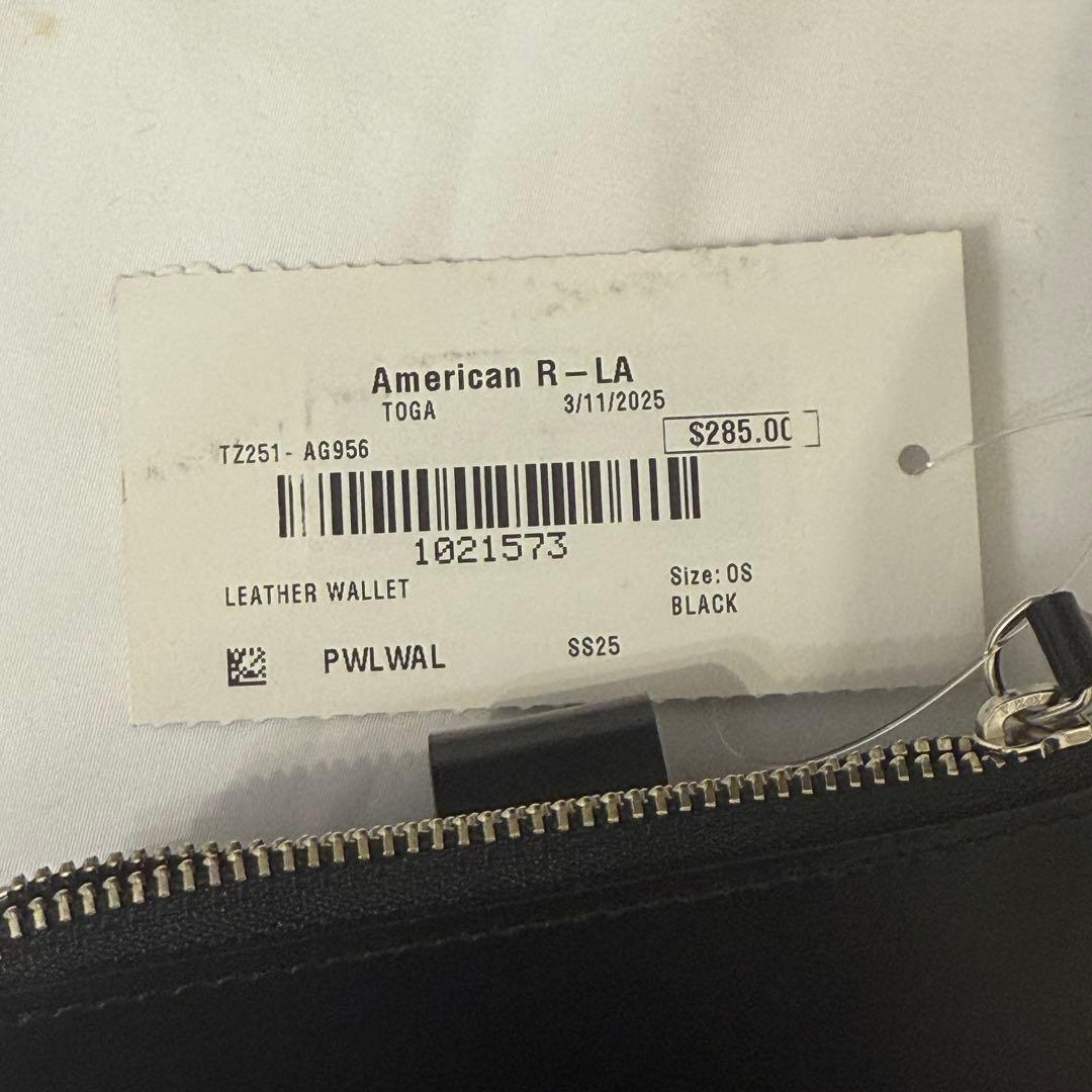 TOGA レザー 財布 ウォレット 黒 カードケース 新品 トーガ