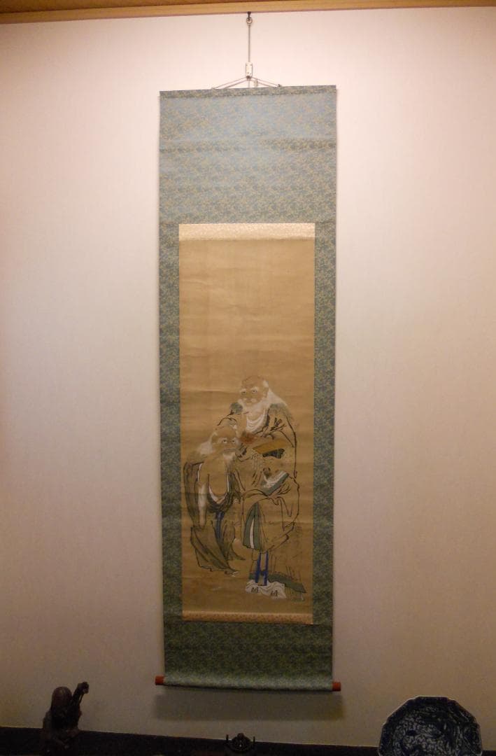 掛け軸 三神農 紙本 希少 軸装 茶道具 掛軸 美品 です。 掛け軸 三神農