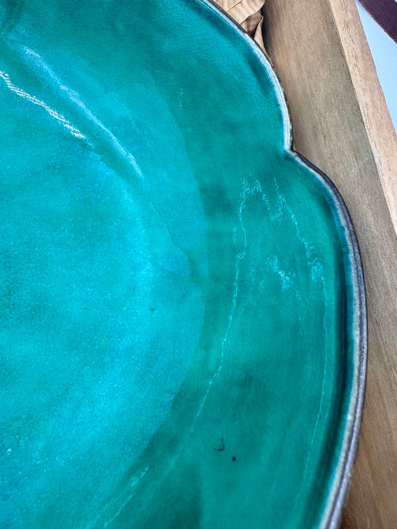 079乾山写 梅花形 小鉢 菓子鉢 九谷味渓窯 矢口永寿 共箱