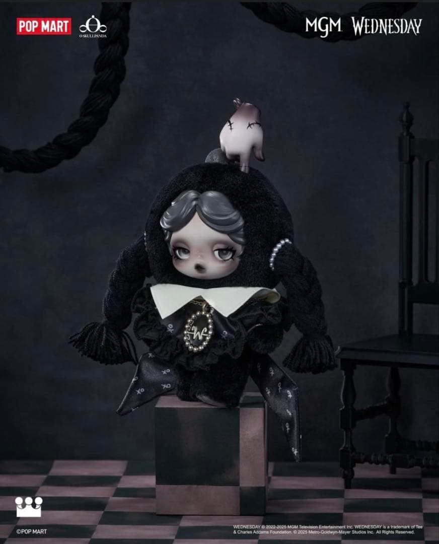 WEDNESDAY PLUSH (CLASSICDRESS VERSION) Wednesday Skullpanda