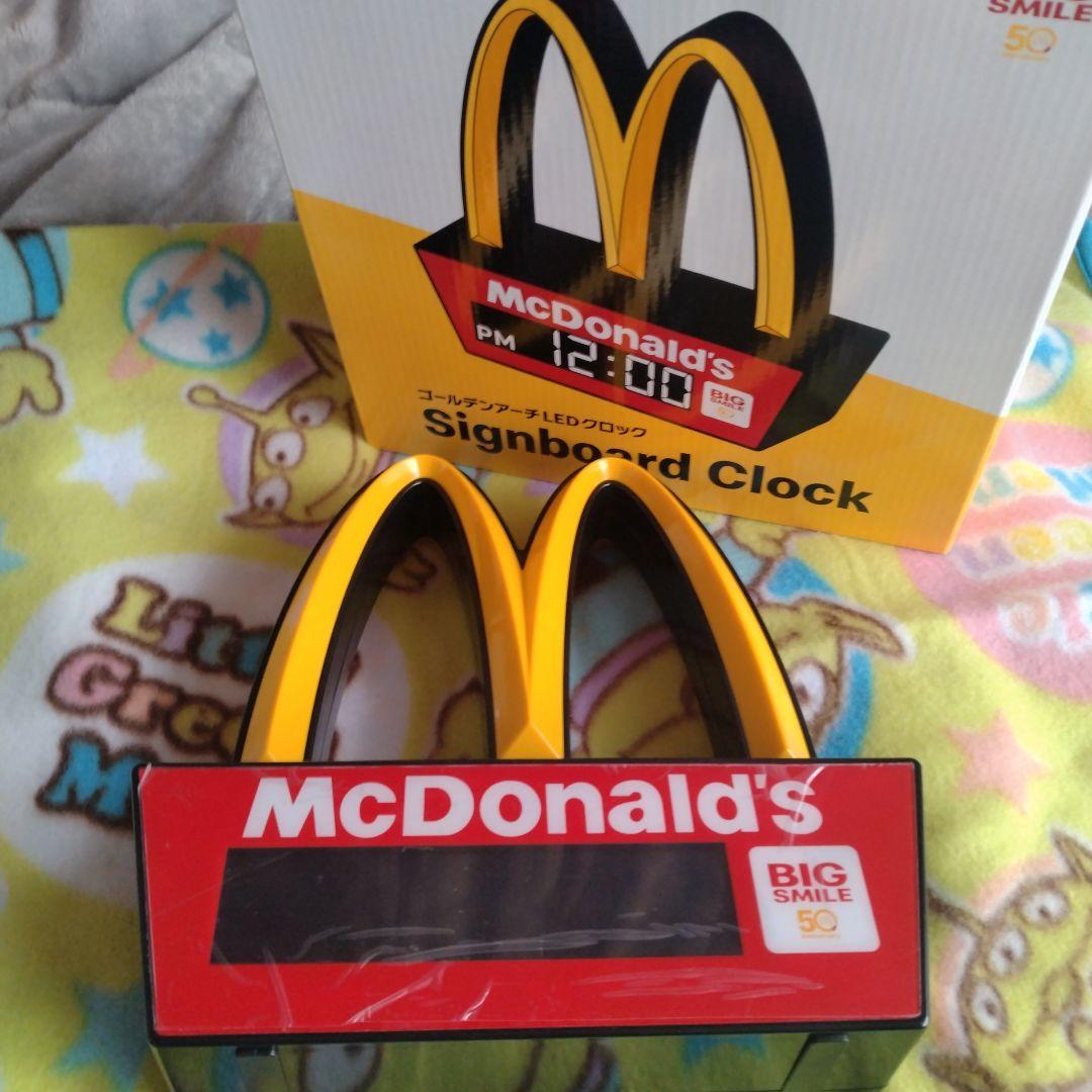 マクドナルドゴールデンアーチLEDクロック - メルカリ