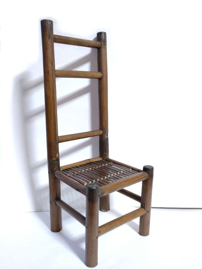 竹細工 椅子 イス 小物置き 花台 チェア レトロ アンティーク ビンテージ