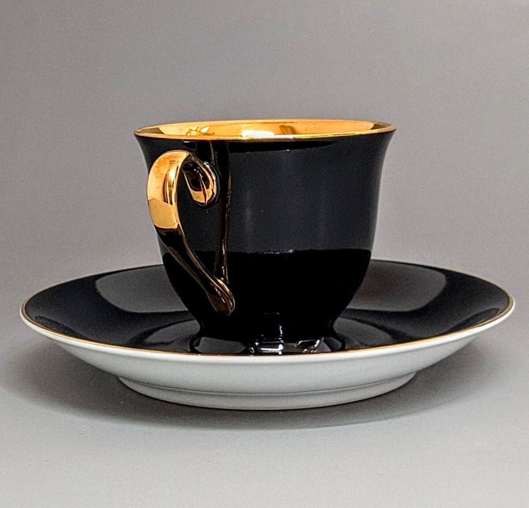 オールドノリタケ ゴールド ハーレクインキャビネットカップ&ソーサー マルキ印