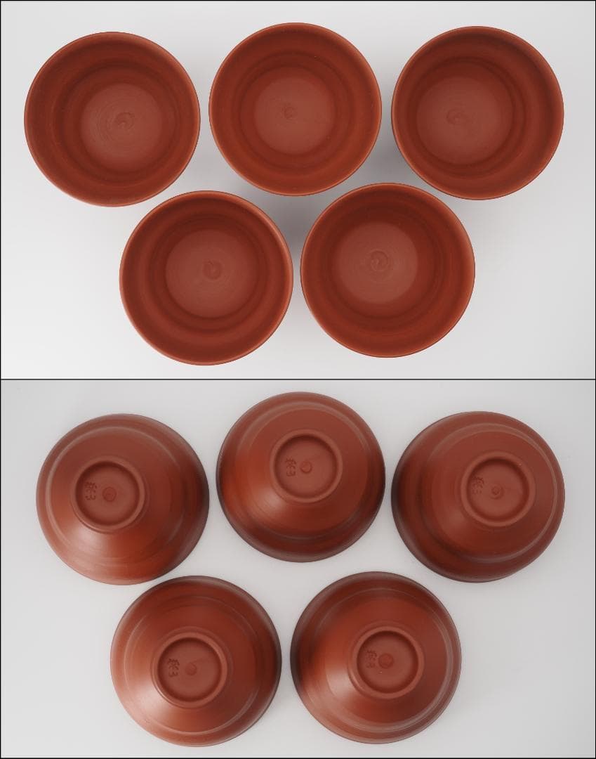 人間国宝 三代山田常山作 常滑焼 朱泥茶器 共布/共箱