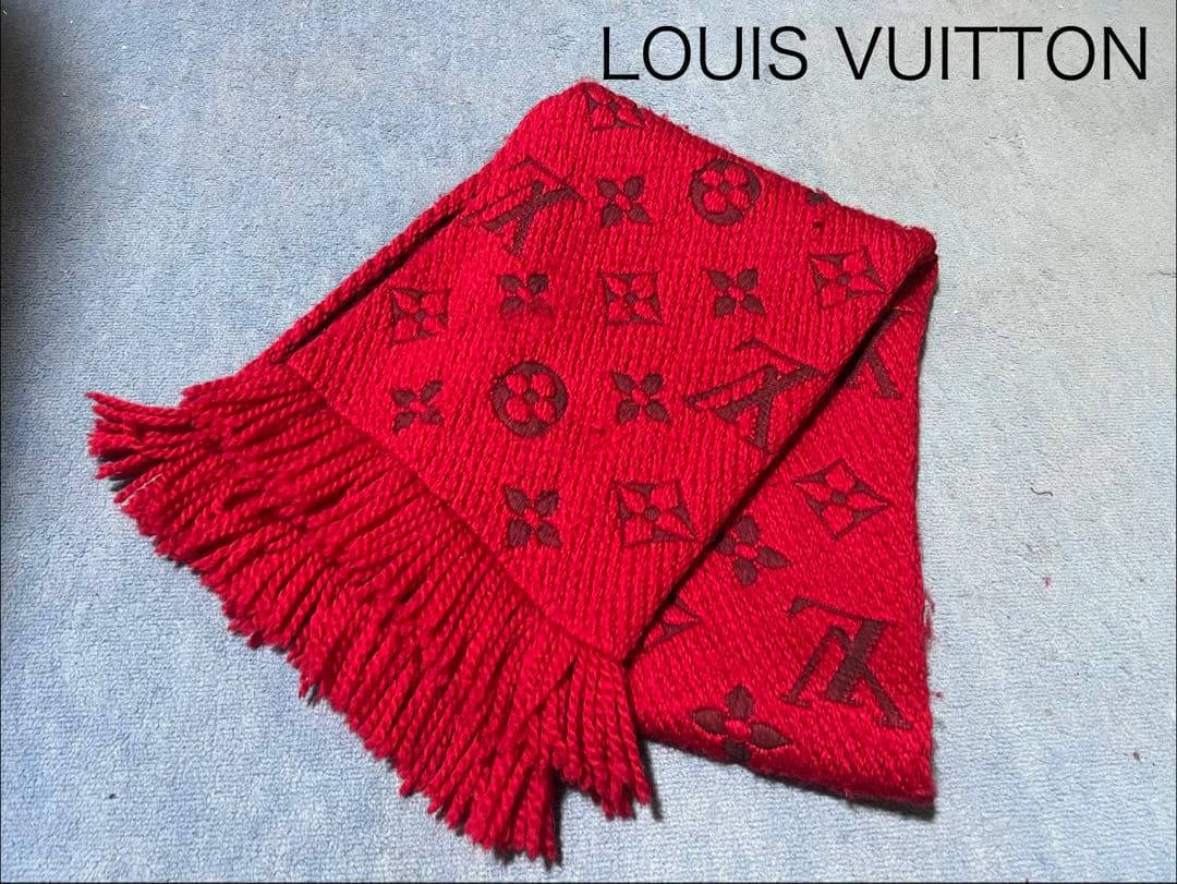 ルイヴィトン ウール シルク モノグラム ロゴマニア エシャルプ マフラー LOUIS VUITTON（ルイ・ヴィトン） マフラー エシャルプ・ロゴマニア
