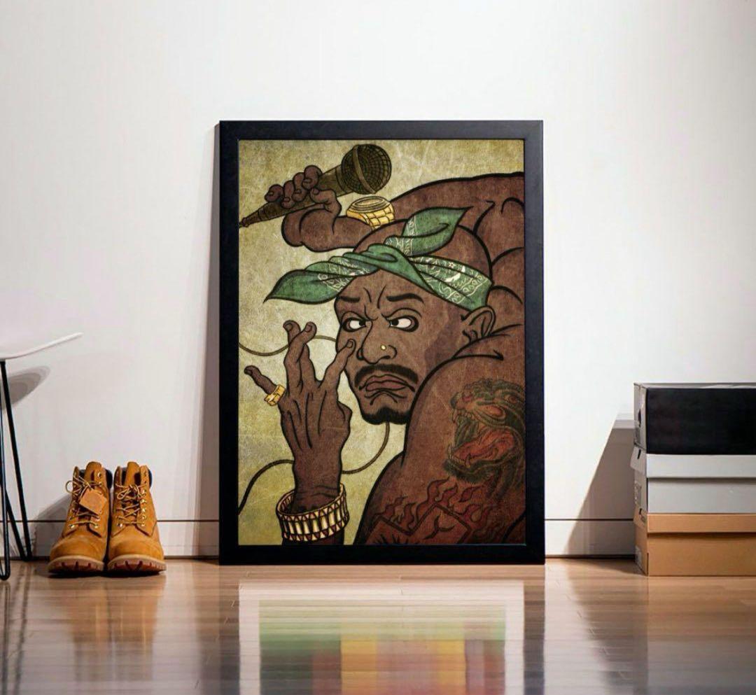 APPLEBUM 2pac tupac浮世絵ポスター A1 新品未使用 - メルカリ
