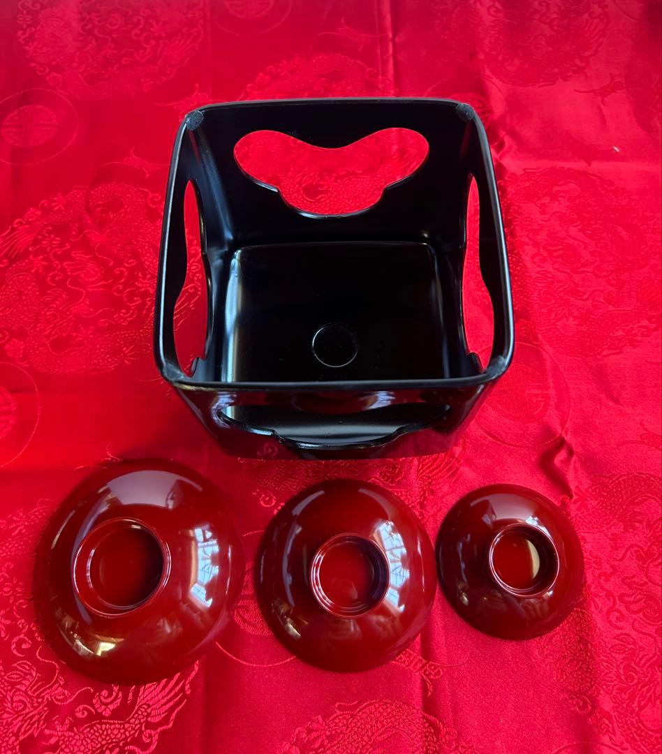 茶道具】炉縁 象彦 若松文様 裏千家鵬雲斎花押書付 共箱 R1590 炉縁