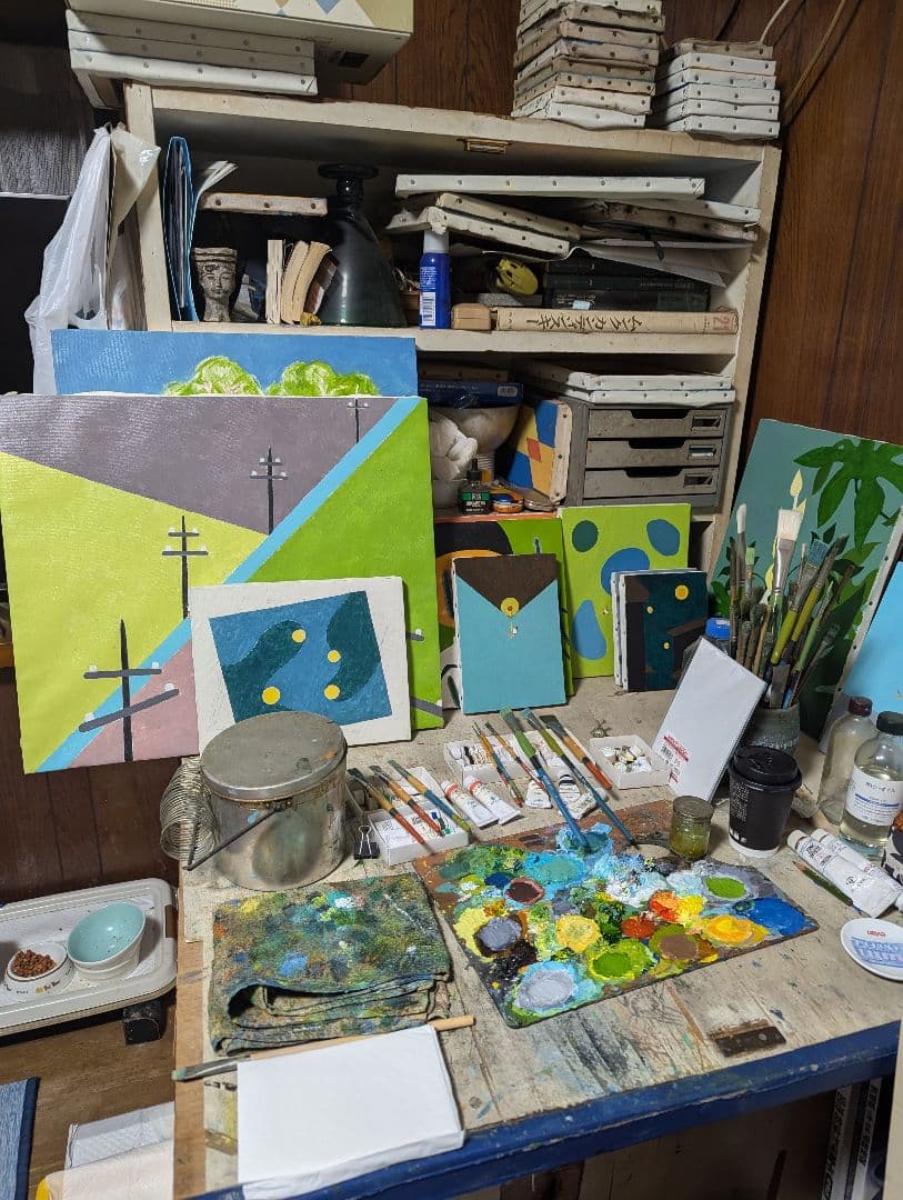 自作の油絵