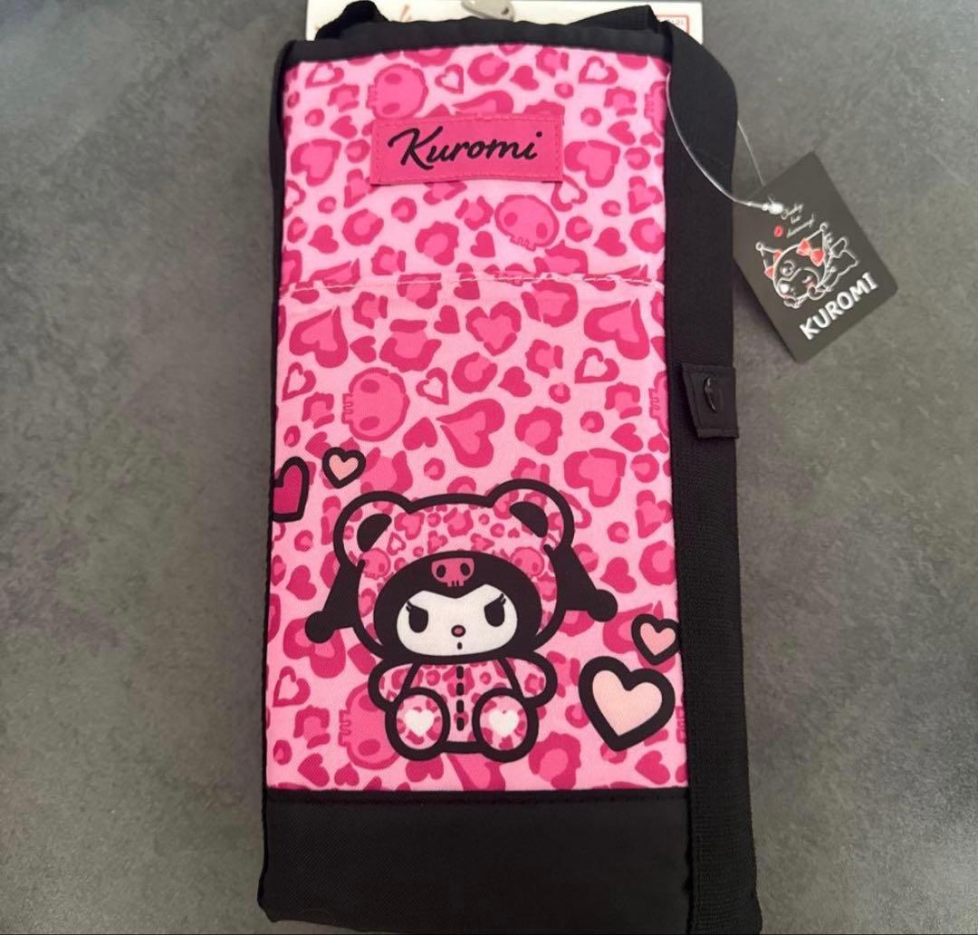 新品♡着ぐるみ クロミ 保冷買い物バッグ エコ ヒョウ柄 ギャル KUROMI