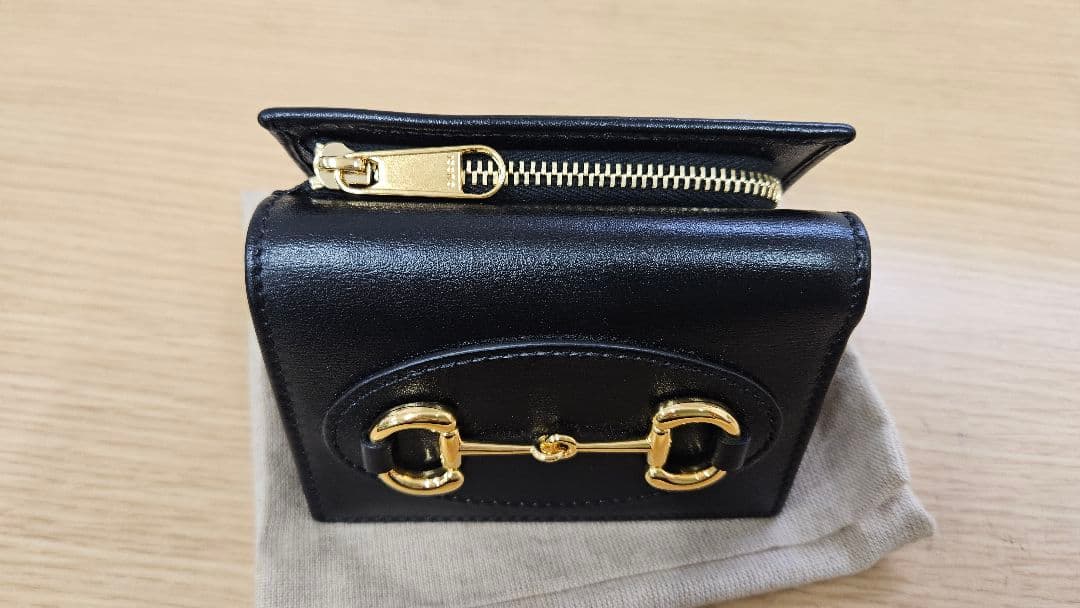 クリスマスセール GUCCI ホースビット 財布 黒 ブラック ホースビット