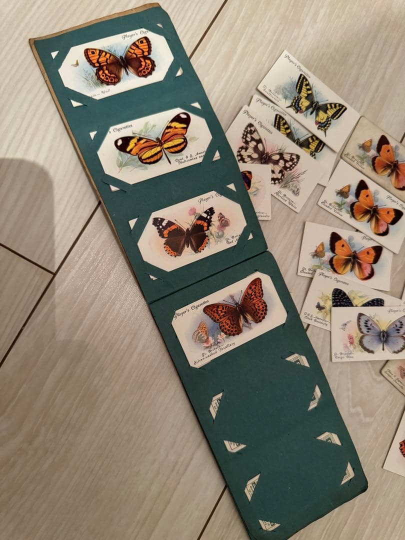 シガレットカード イギリス 蝶 ヴィンテージ