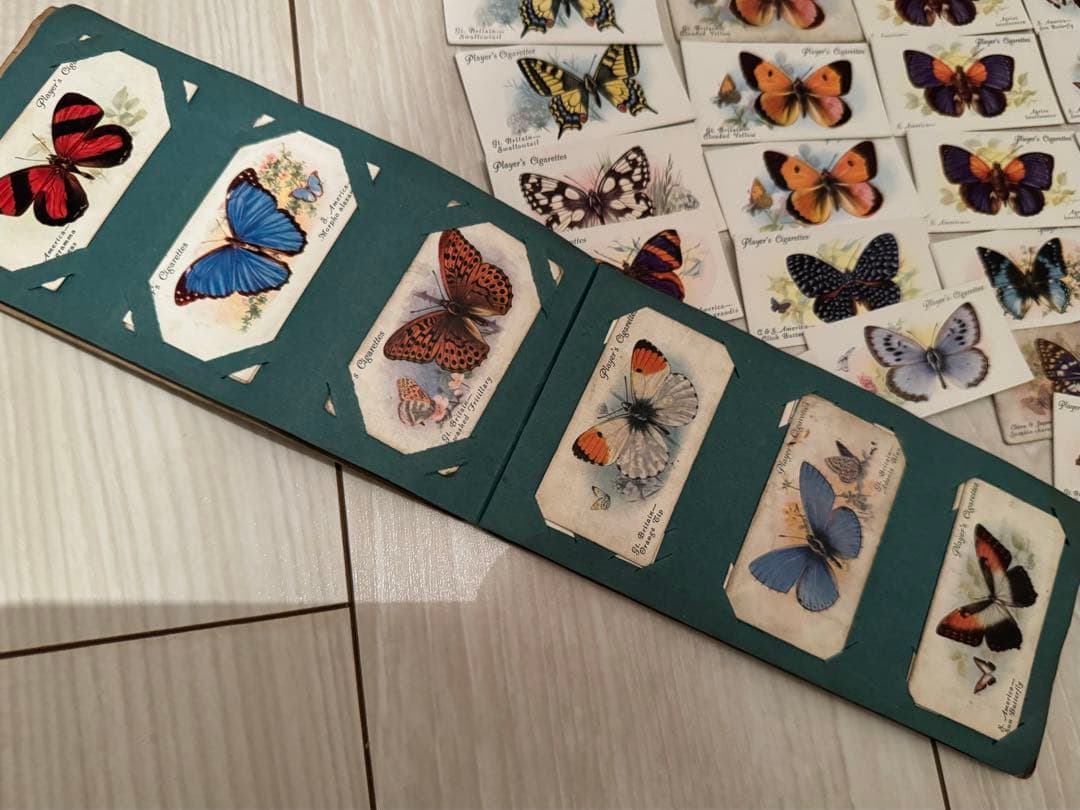 シガレットカード イギリス 蝶 ヴィンテージ