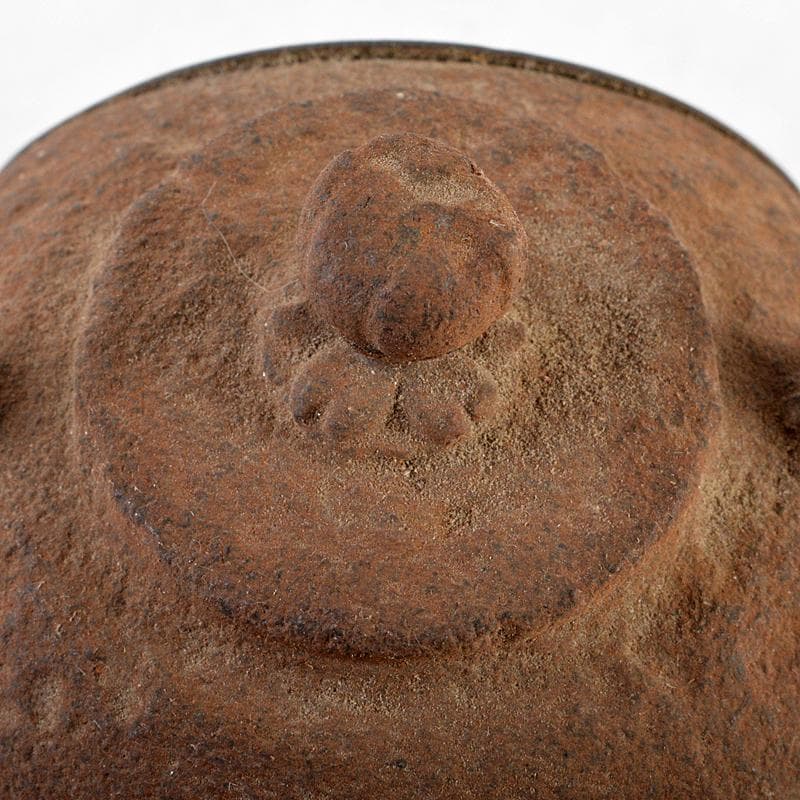 南部鉄器 山京銘 鉄瓶形小型置時計 ジャンク品 M R5815