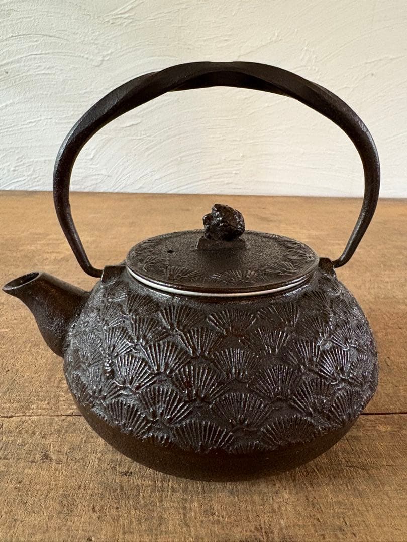 南部鉄器 鉄瓶 急須 松葉 未使用