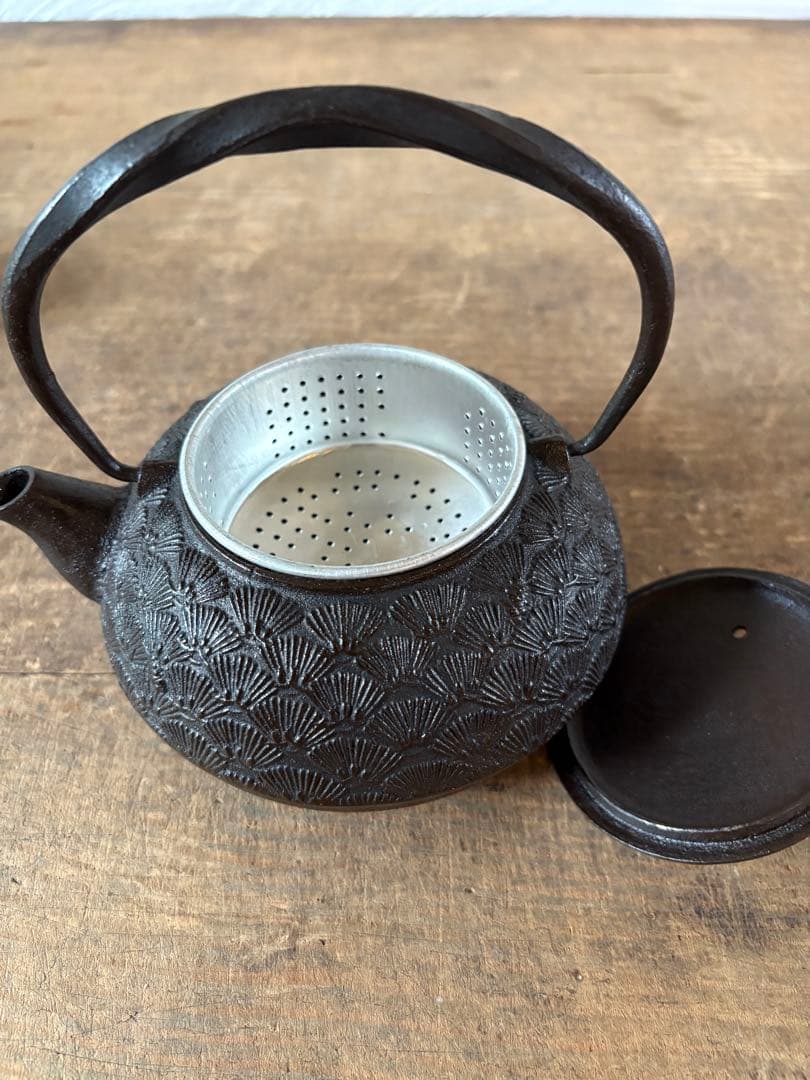 南部鉄器 鉄瓶 急須 松葉 未使用