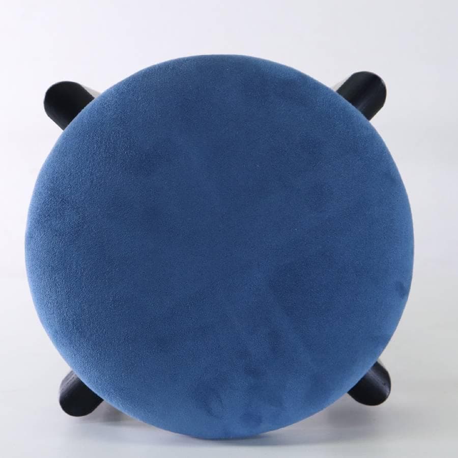 2脚同梱 匠工芸 マッシュルームスツール Lサイズ ウレタンクリア/青+黒/青