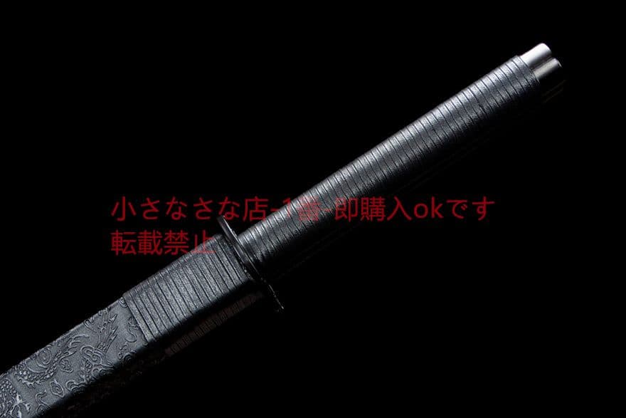 暗黙双刀-高性能マンガン鋼（黒ずみ）古兵器 武具　刀装具　日本刀　模造刀 居合刀