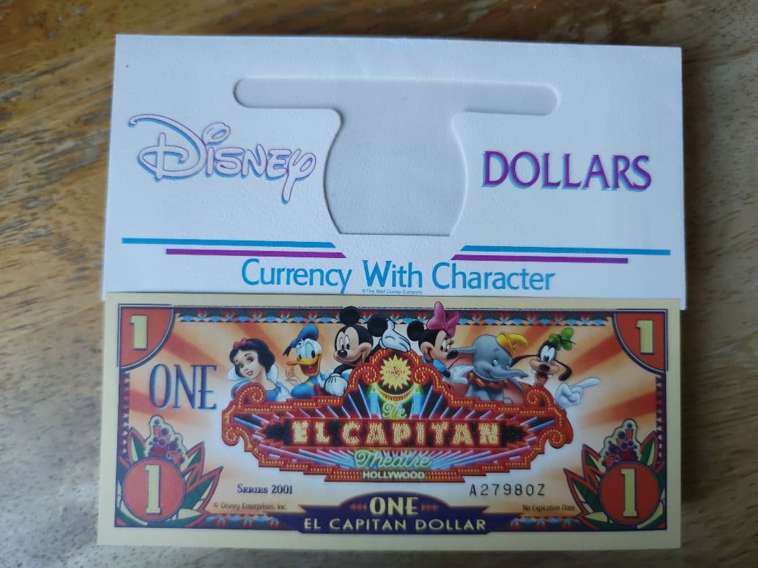 コレクター品 Disney ドル紙幣 発行終了品 レア ディズニーダラー $の