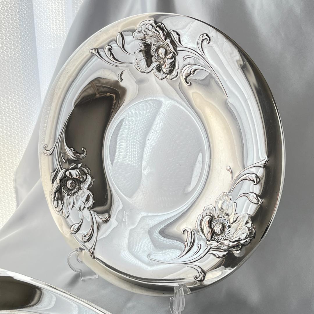 【ONEIDA】ポピーのレリーフ サンドウィッチプレート / パストリープレート