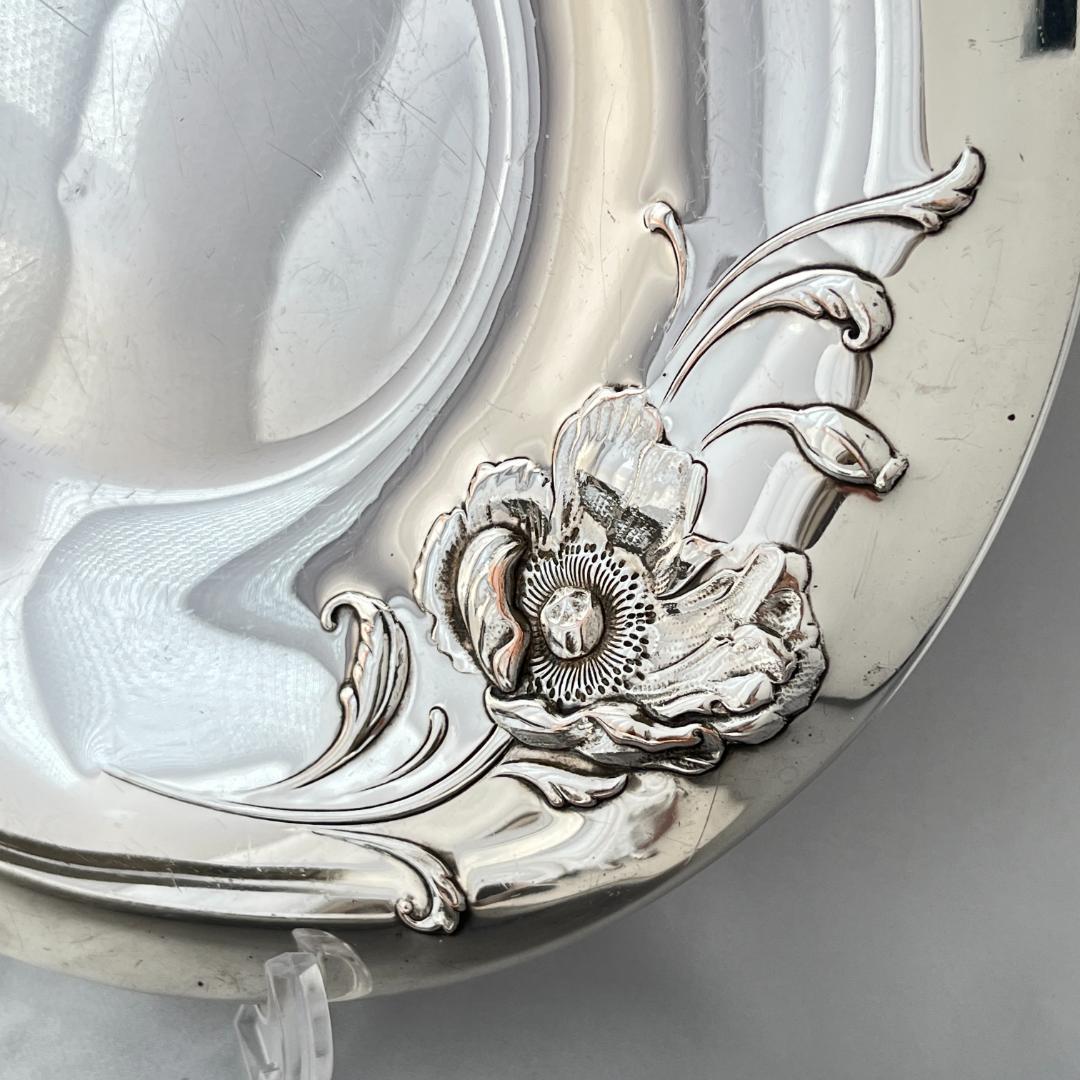 【ONEIDA】ポピーのレリーフ サンドウィッチプレート / パストリープレート