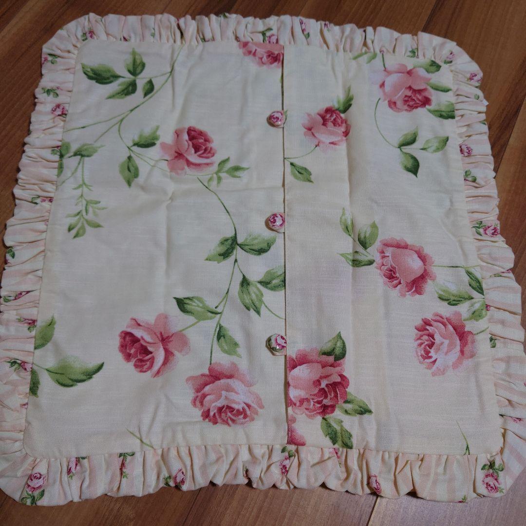 ローラアシュレイ　クッションカバー　ヘーゼルウッド　チョークピンク